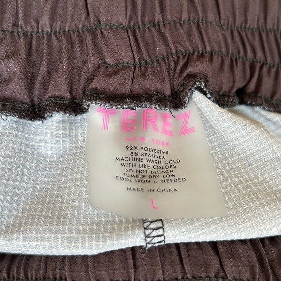 Terez Blue Pink Red kaleidoscope butterfly jogger RipStop Track Pants Sz L - Picture 14 of 15